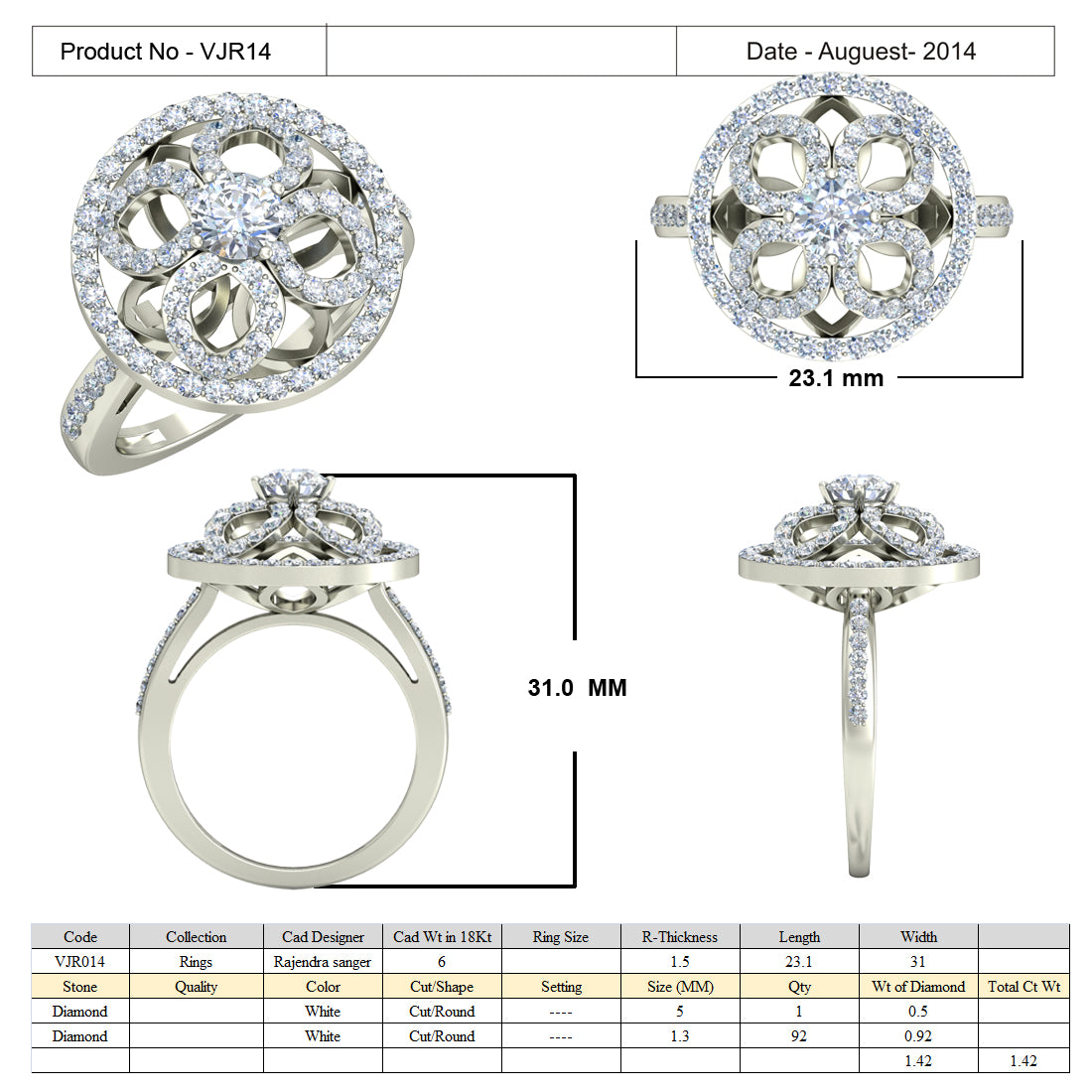 3D Jewelry Files Ring Model 3DM 15=calur ston rings=13