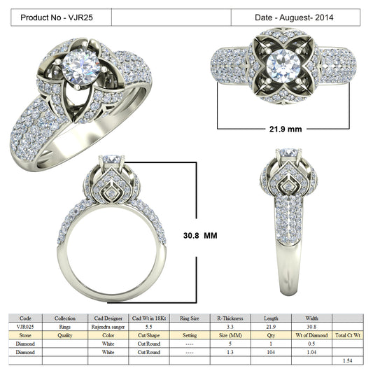3D Jewelry Files Ring Model 3DM 15=calur ston rings=24