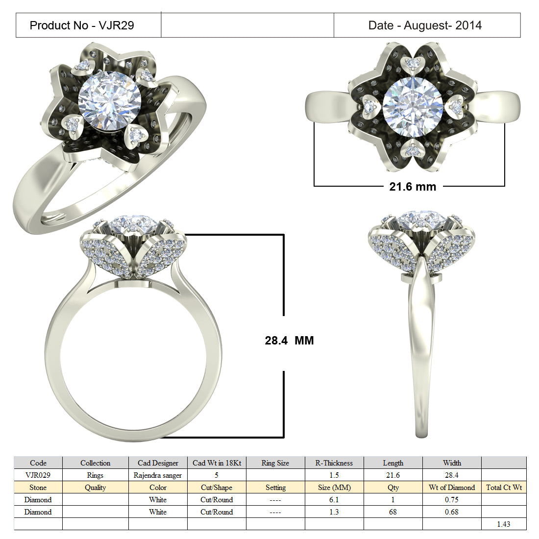 3D Jewelry Files Ring Model 3DM 15=calur ston rings=28