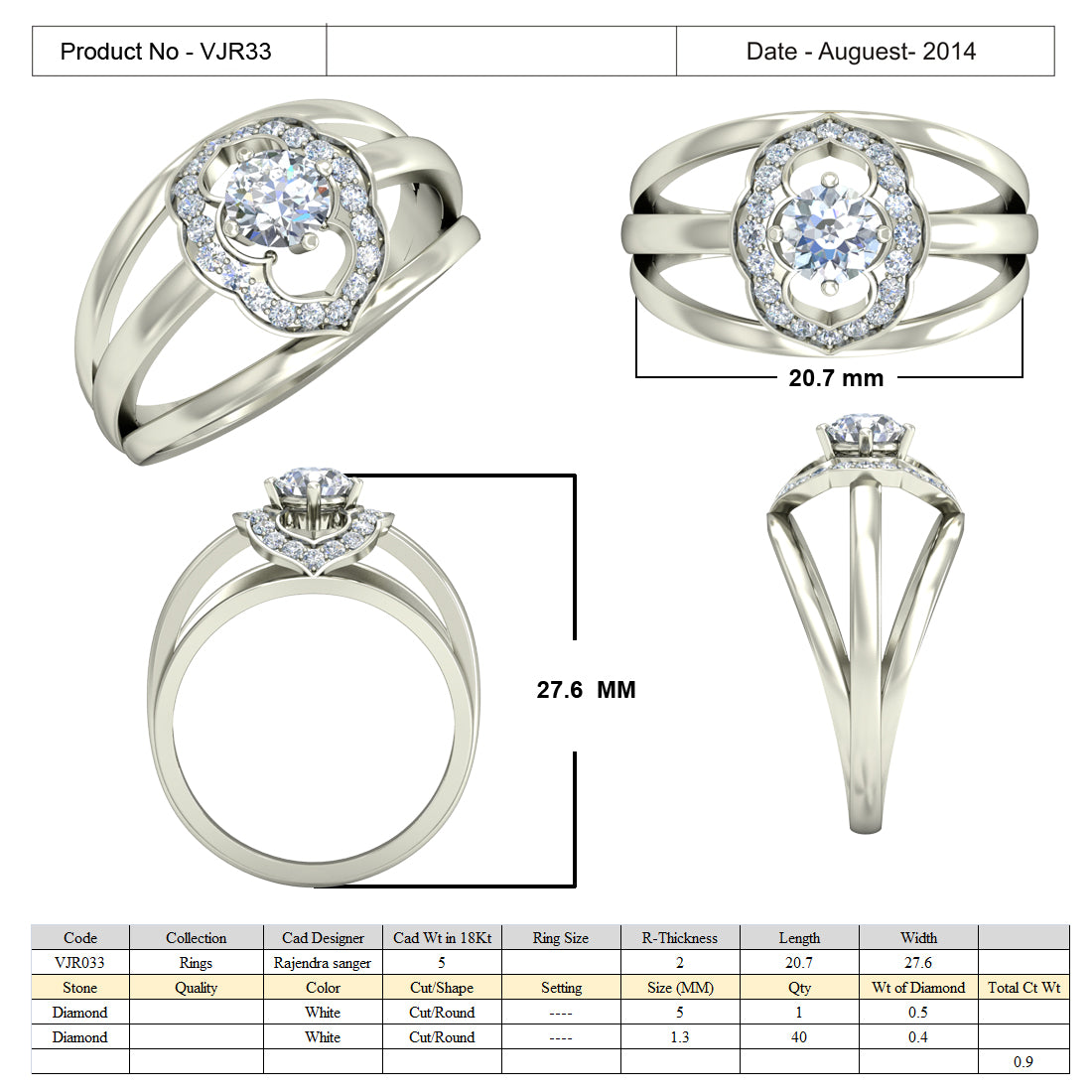 3D Jewelry Files Ring Model 3DM 15=calur ston rings=32