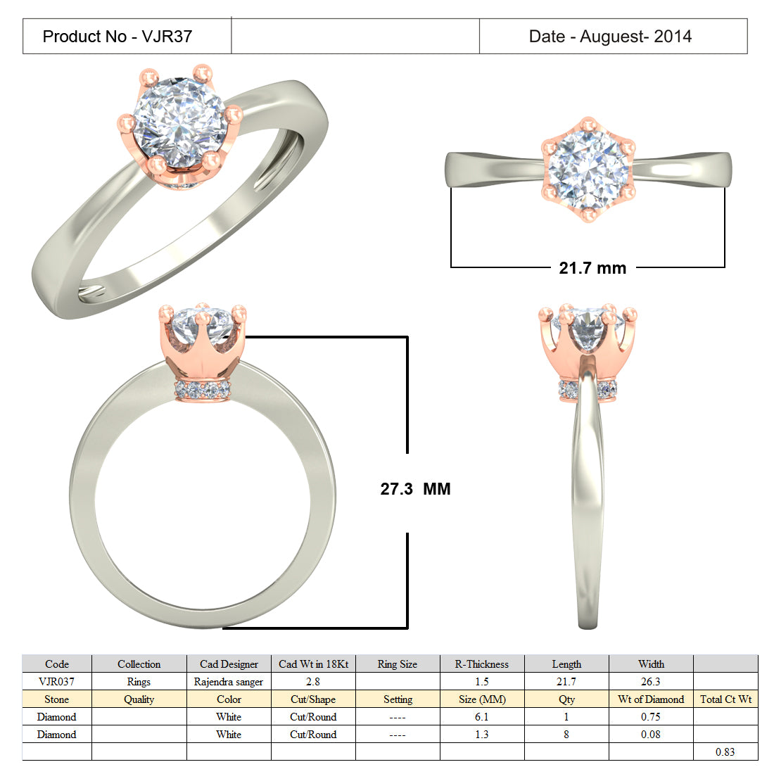 Regular Ring Models 3D Jewelry Files Ring Model 3DM 15=calur ston rings=36 – 3D Jewelry ...