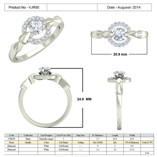 3D Jewelry Files Ring Model 3DM 15=calur ston rings=49
