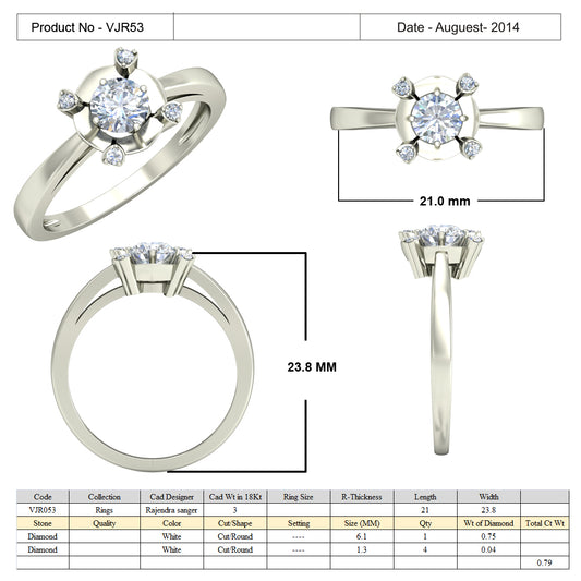 3D Jewelry Files Ring Model 3DM 15=calur ston rings=52
