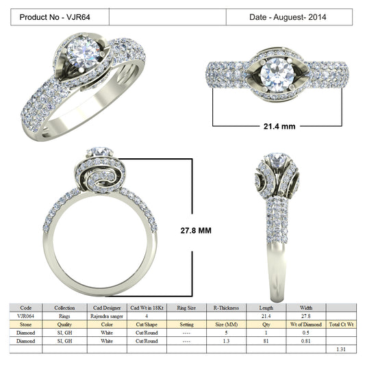 3D Jewelry Files Ring Model 3DM 15=calur ston rings=63