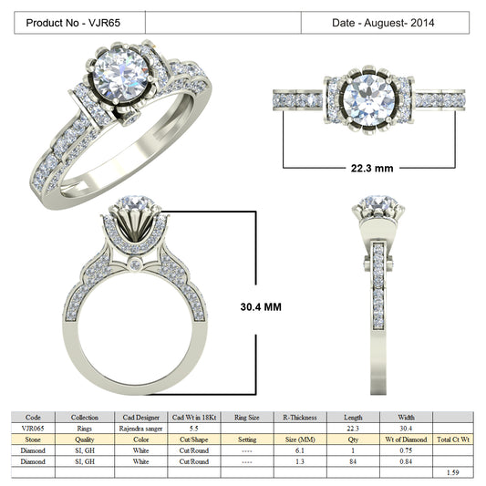 3D Jewelry Files Ring Model 3DM 15=calur ston rings=64