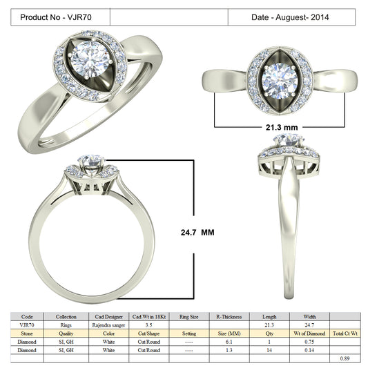 3D Jewelry Files Ring Model 3DM 15=calur ston rings=69