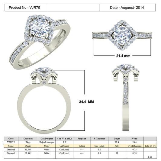 3D Jewelry Files Ring Model 3DM 15=calur ston rings=74