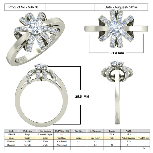 3D Jewelry Files Ring Model 3DM 15=calur ston rings=75