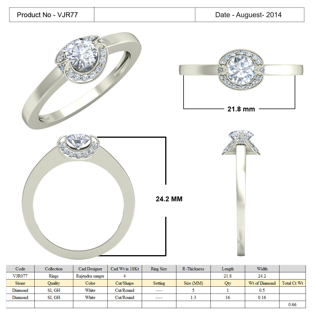 3D Jewelry Files Ring Model 3DM 15=calur ston rings=76