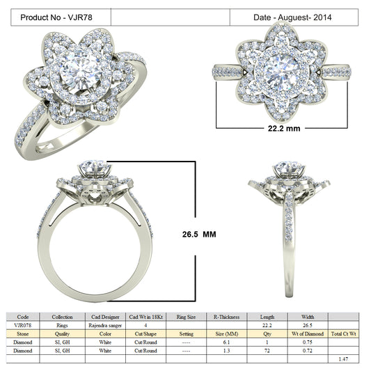 3D Jewelry Files Ring Model 3DM 15=calur ston rings=77