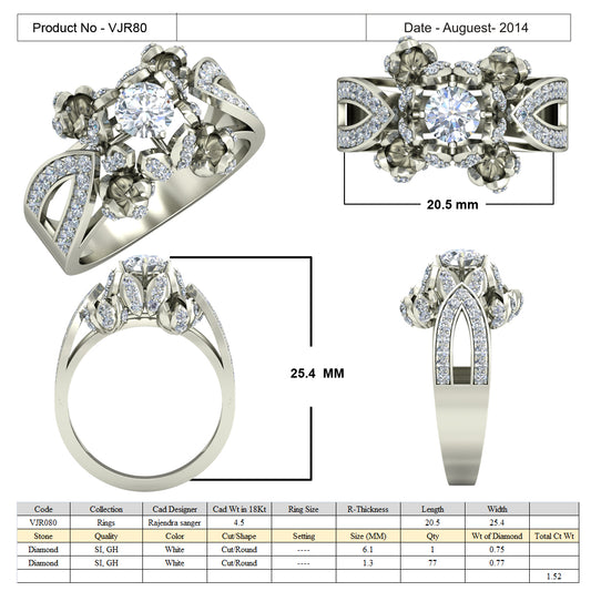 3D Jewelry Files Ring Model 3DM 15=calur ston rings=79