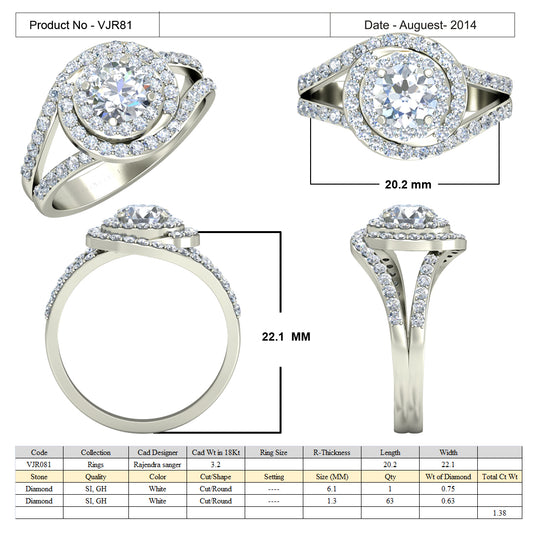 3D Jewelry Files Ring Model 3DM 15=calur ston rings=80