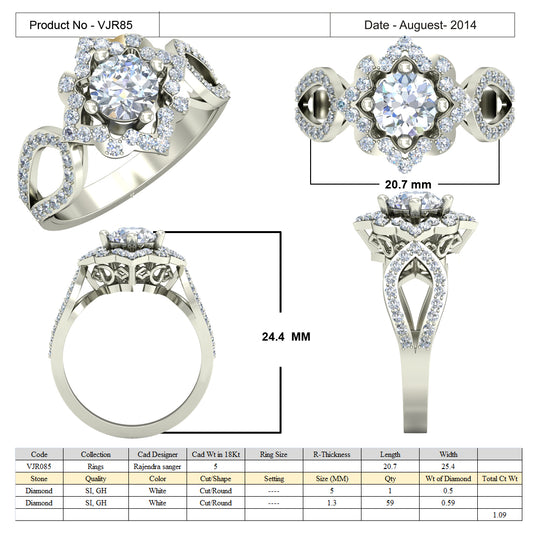 3D Jewelry Files Ring Model 3DM 15=calur ston rings=83