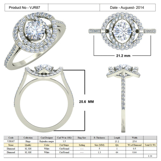 3D Jewelry Files Ring Model 3DM 15=calur ston rings=85