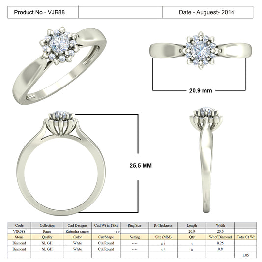 3D Jewelry Files Ring Model 3DM 15=calur ston rings=86
