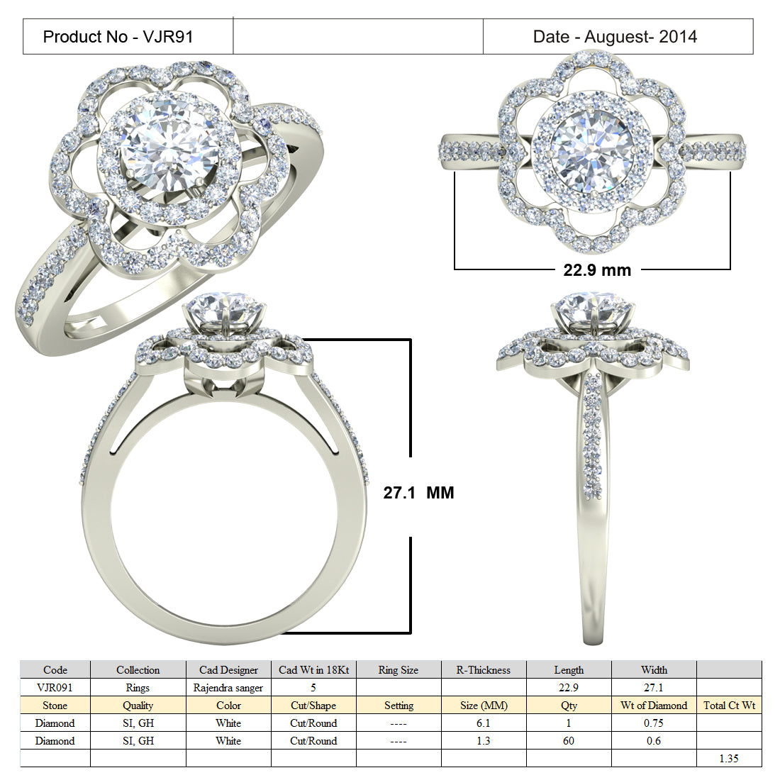 Regular Ring Models 3D Jewelry Files Ring Model 3DM 15=calur ston rings=89 – 3D Jewelry ...