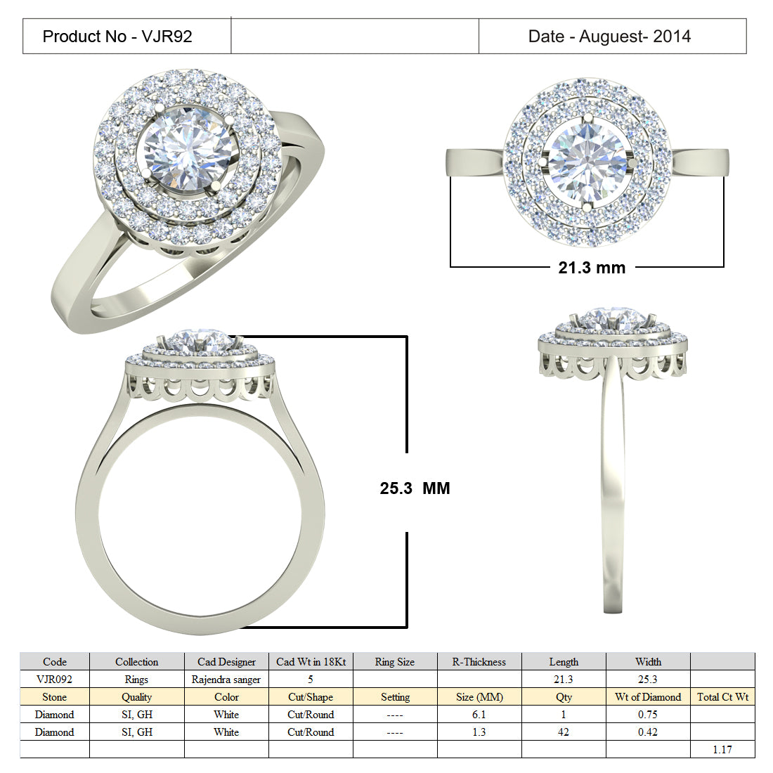 Regular Ring Models 3D Jewelry Files Ring Model 3DM 15=calur ston rings=90 – 3D Jewelry ...