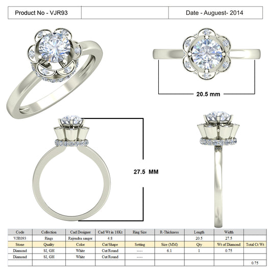 3D Jewelry Files Ring Model 3DM 15=calur ston rings=91