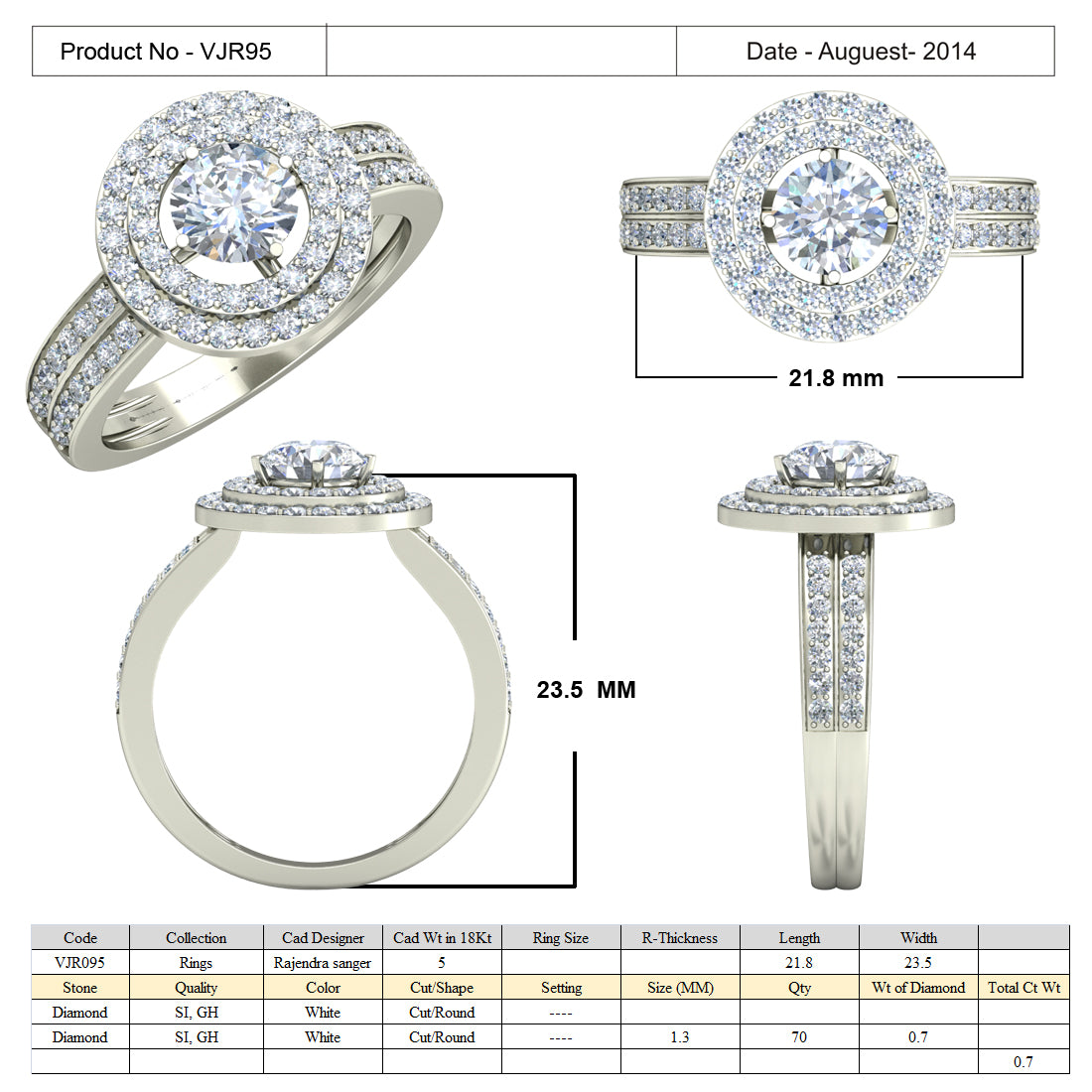 3D Jewelry Files Ring Model 3DM 15=calur ston rings=93