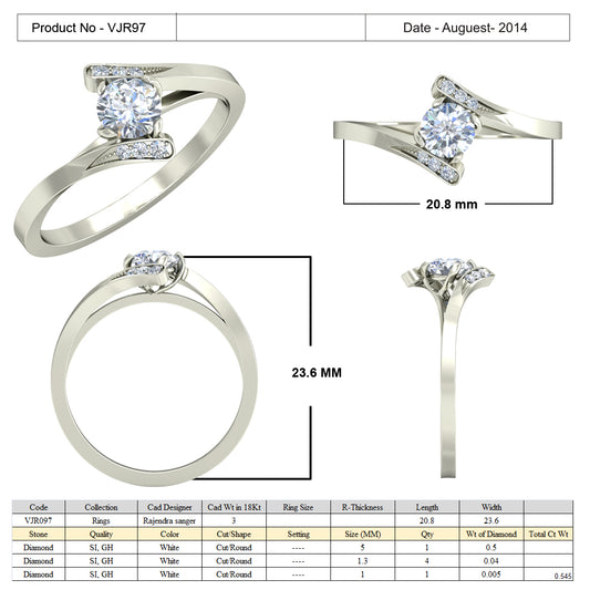 3D Jewelry Files Ring Model 3DM 15=calur ston rings=95