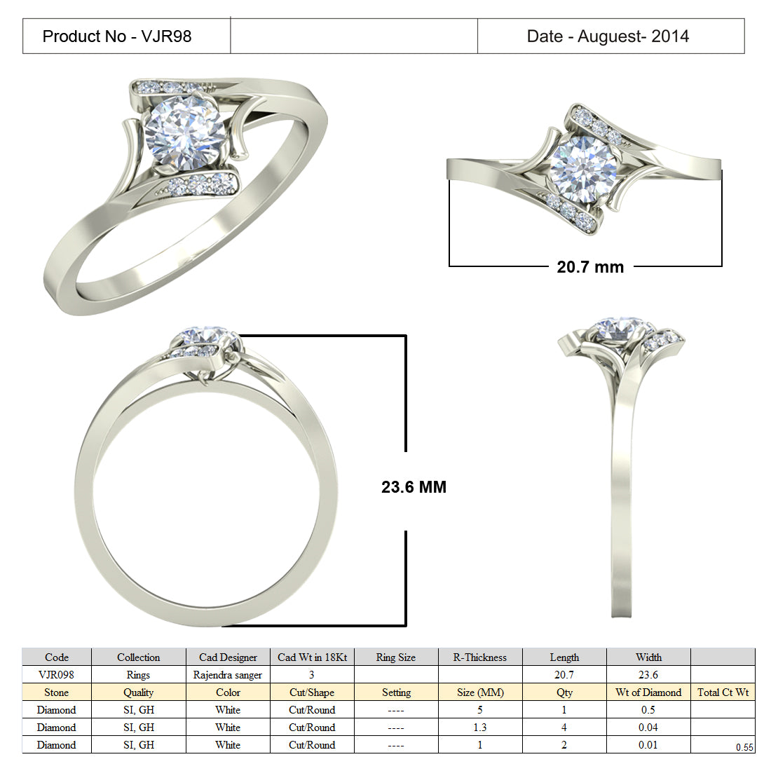 Regular Ring Models 3D Jewelry Files Ring Model 3DM 15=calur ston rings=96 – 3D Jewelry ...