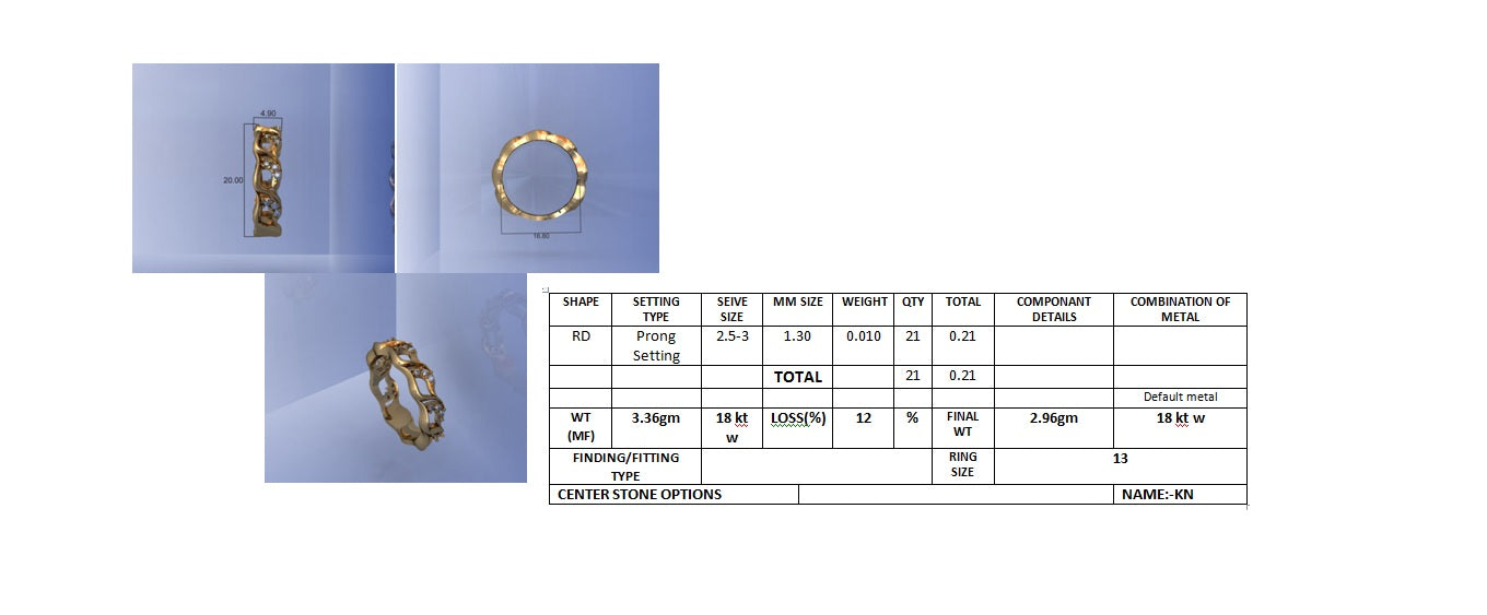 3D Jewelry Files Ring Model STL DR-2882 R16