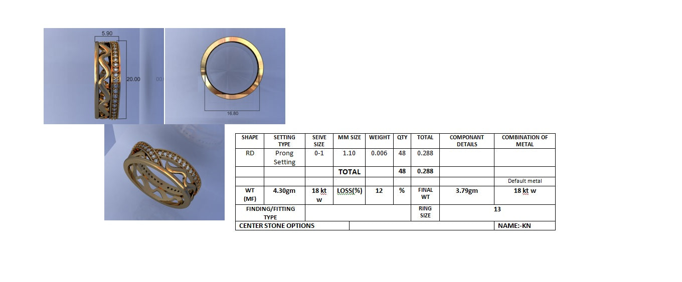 3D Jewelry Files Ring Model STL DR-2882 R25