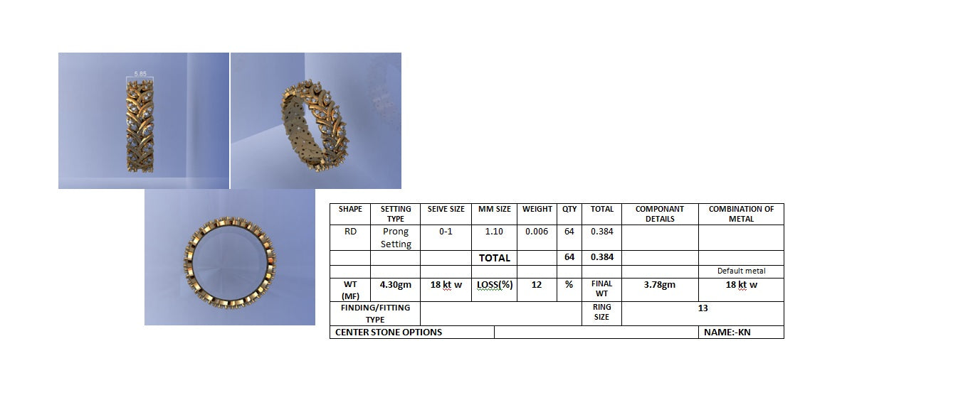 3D Jewelry Files Ring Model STL DR-2882 R35