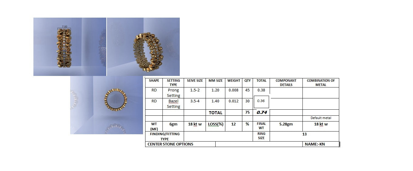 3D Jewelry Files Ring Model STL DR-2882 R43