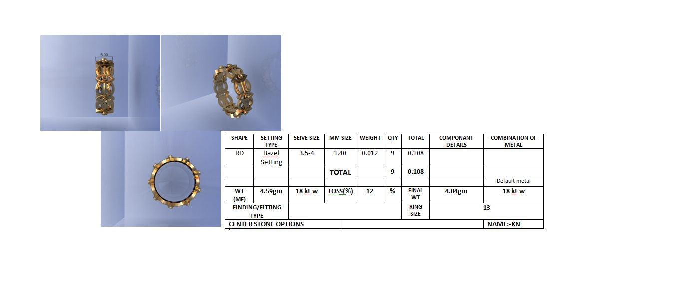 3D Jewelry Files Ring Model STL DR-2882 R46