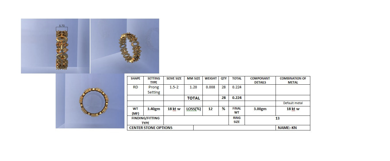 3D Jewelry Files Ring Model STL DR-2882 R53