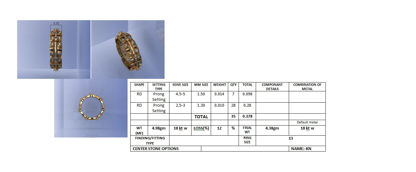 3D Jewelry Files Ring Model STL DR-2882 R56