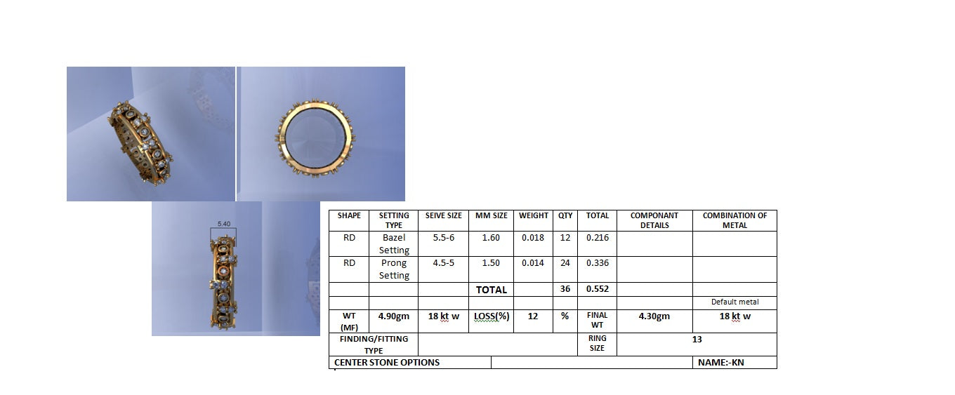 3D Jewelry Files Ring Model STL DR-2882 R57