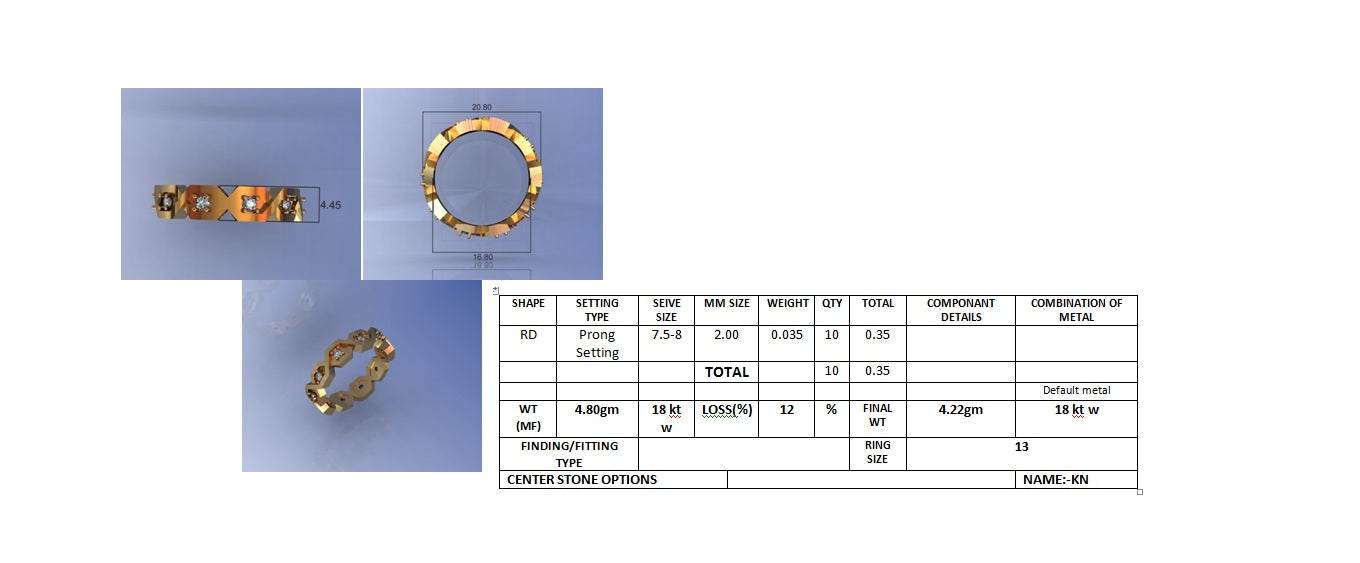 3D Jewelry Files Ring Model STL DR-2882 R6