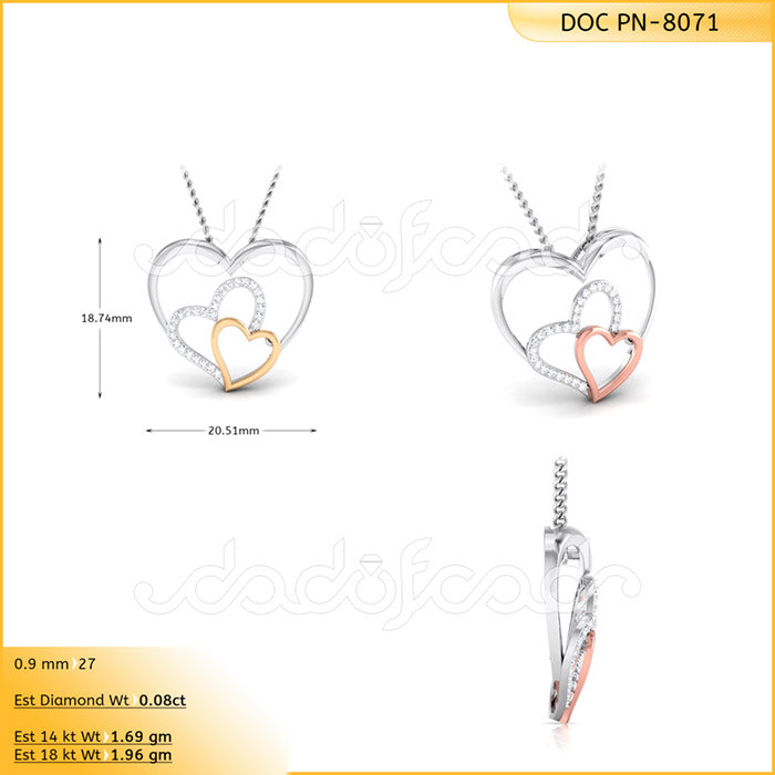 3D Jewelry Files Pendant Model 3DM DOC-P8071A