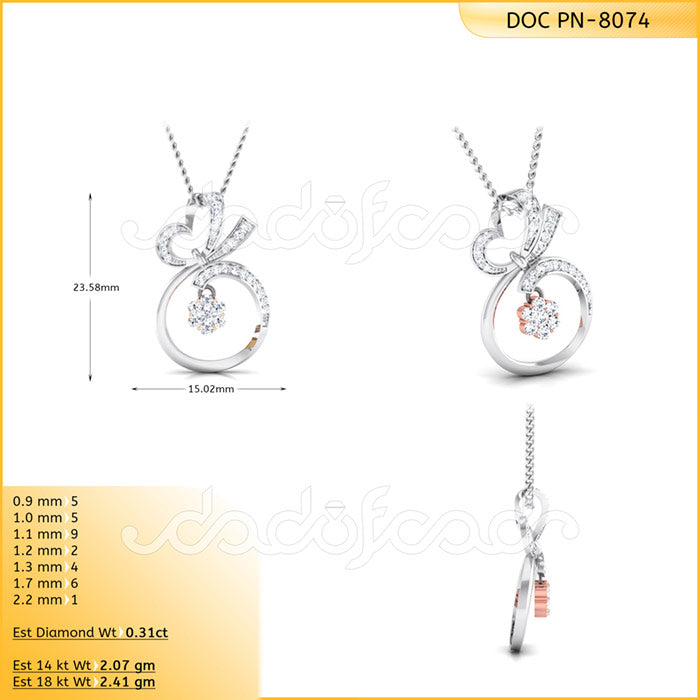 3D Jewelry Files Pendant Model 3DM DOC-P8074