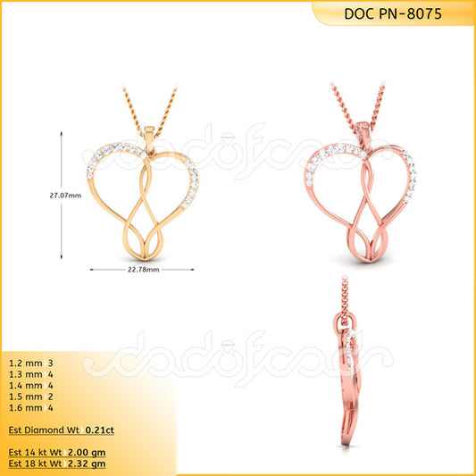 3D Jewelry Files Pendant Model 3DM DOC-P8075