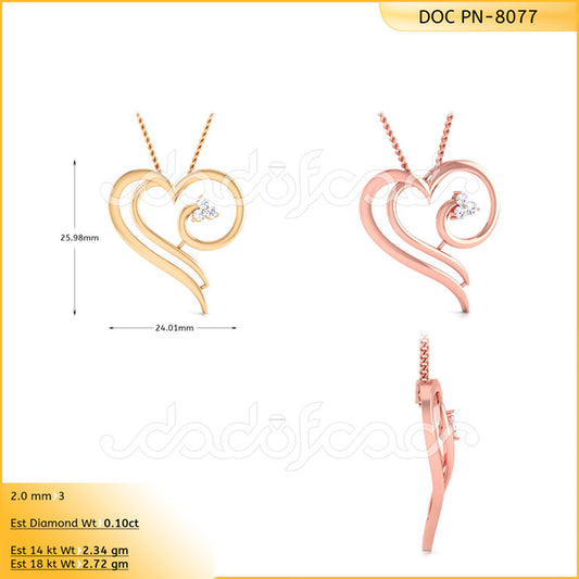 3D Jewelry Files Pendant Model 3DM DOC-P8077