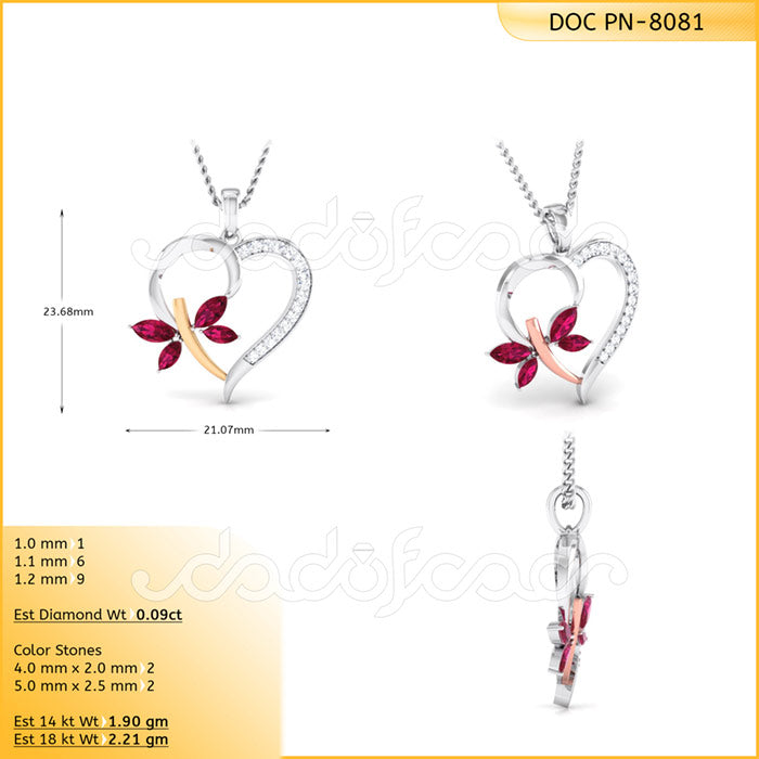 3D Jewelry Files Pendant Model 3DM DOC-P8081