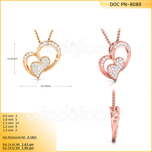 3D Jewelry Files Pendant Model 3DM DOC-P8089