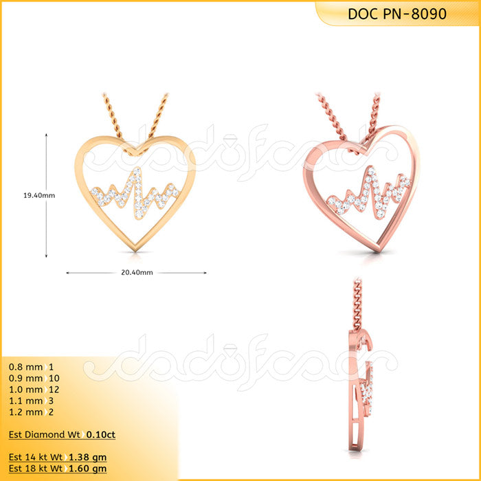 3D Jewelry Files Pendant Model 3DM DOC-P8090