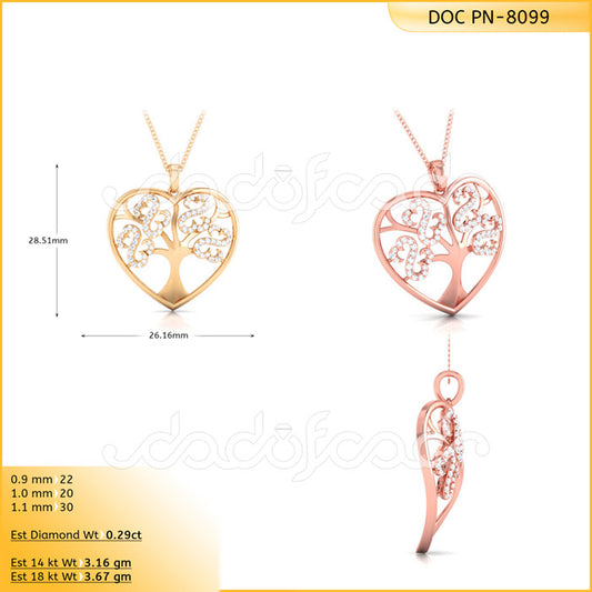 3D Jewelry Files Pendant Model 3DM DOC-P8099