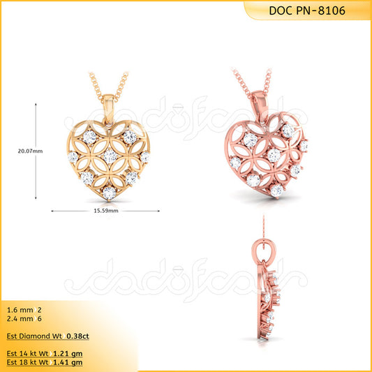 3D Jewelry Files Pendant Model 3DM DOC-P8106