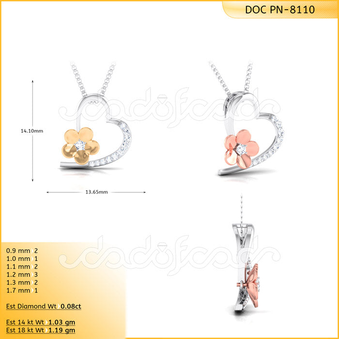 3D Jewelry Files Pendant Model 3DM DOC-P8110