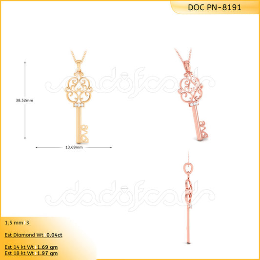 3D Jewelry Files Pendant Model 3DM DOC-P8191