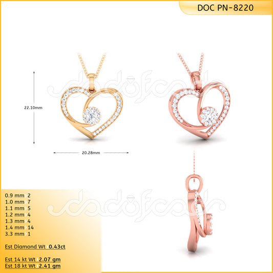 3D Jewelry Files Pendant Model 3DM DOC-P8220