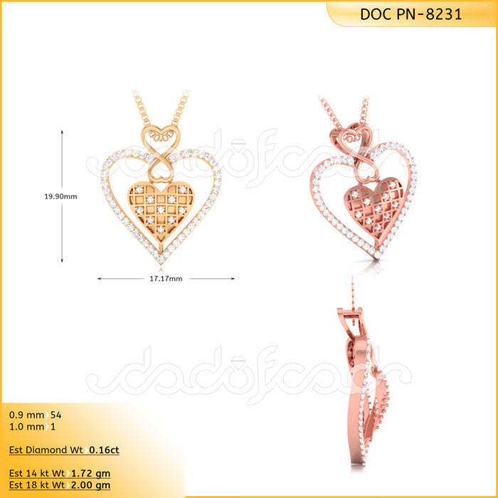 3D Jewelry Files Pendant Model 3DM DOC-P8231