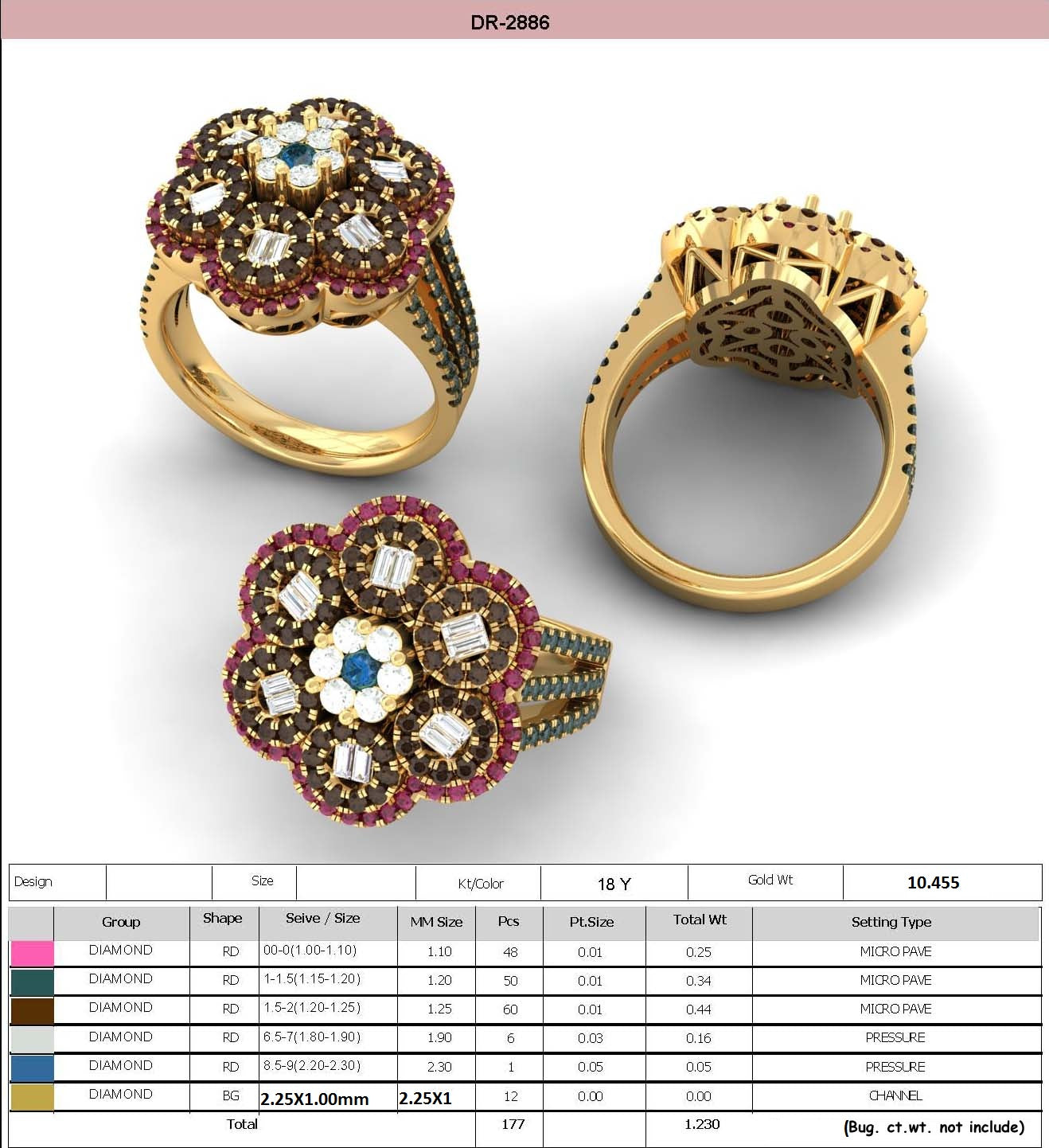 3D Jewelry Files Ring Model STL DR-2886