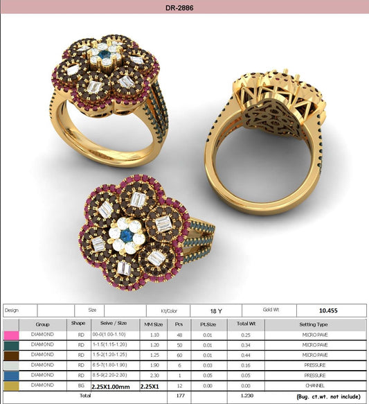 3D Jewelry Files Ring Model STL DR-2886