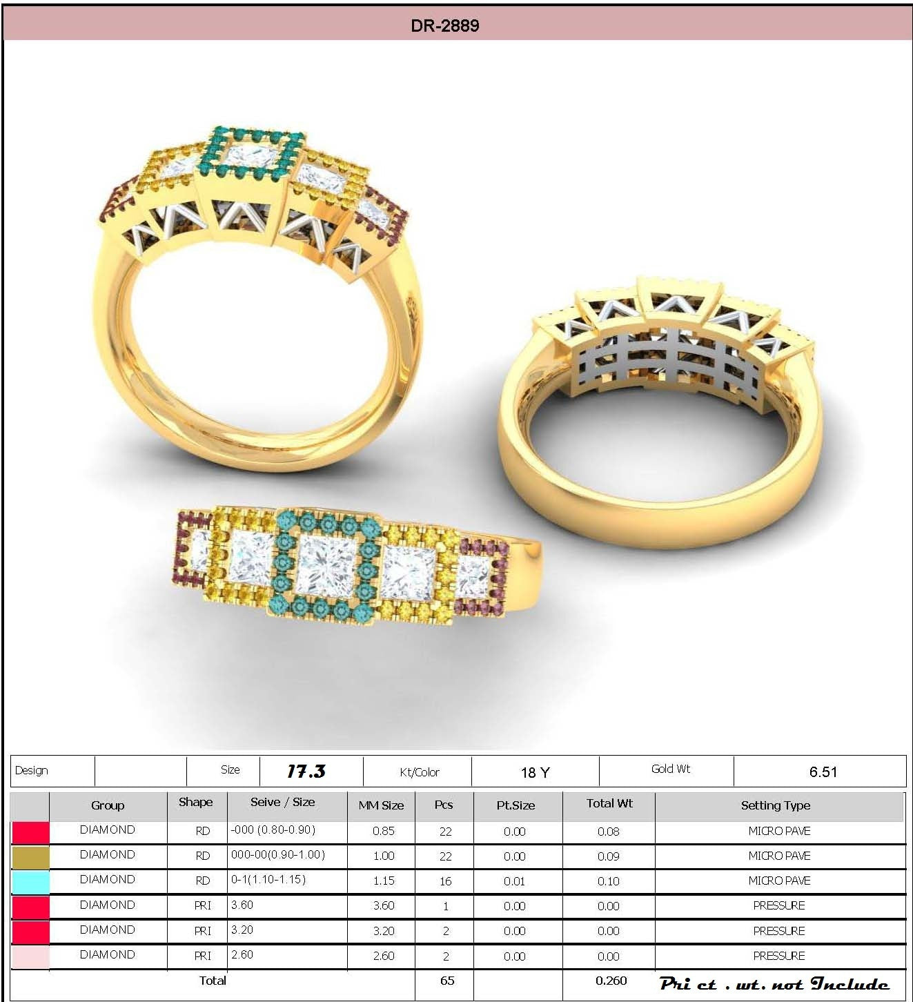 3D Jewelry Files Ring Model STL DR-2889